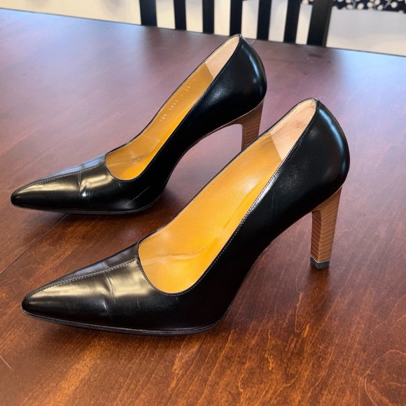 Vintage Gucci Pump Wooden Heel Authentic - Picture 1 of 5